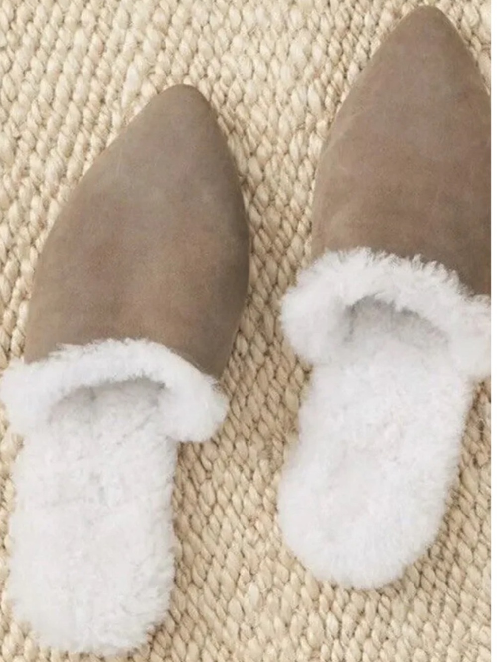 Jenni Kanye Shearling Lined Suede Mules size 7 - Picture 3 of 9